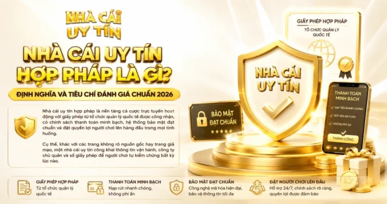 Nhà Cái Uy Tín Hợp Pháp Là Gì? Định Nghĩa Và Tiêu Chí Đánh Giá Chuẩn 2026